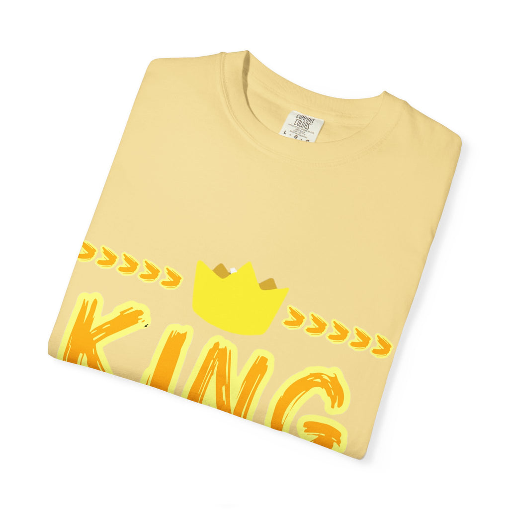King graphic Yellow - Unisex Garment-Dyed T-shirt