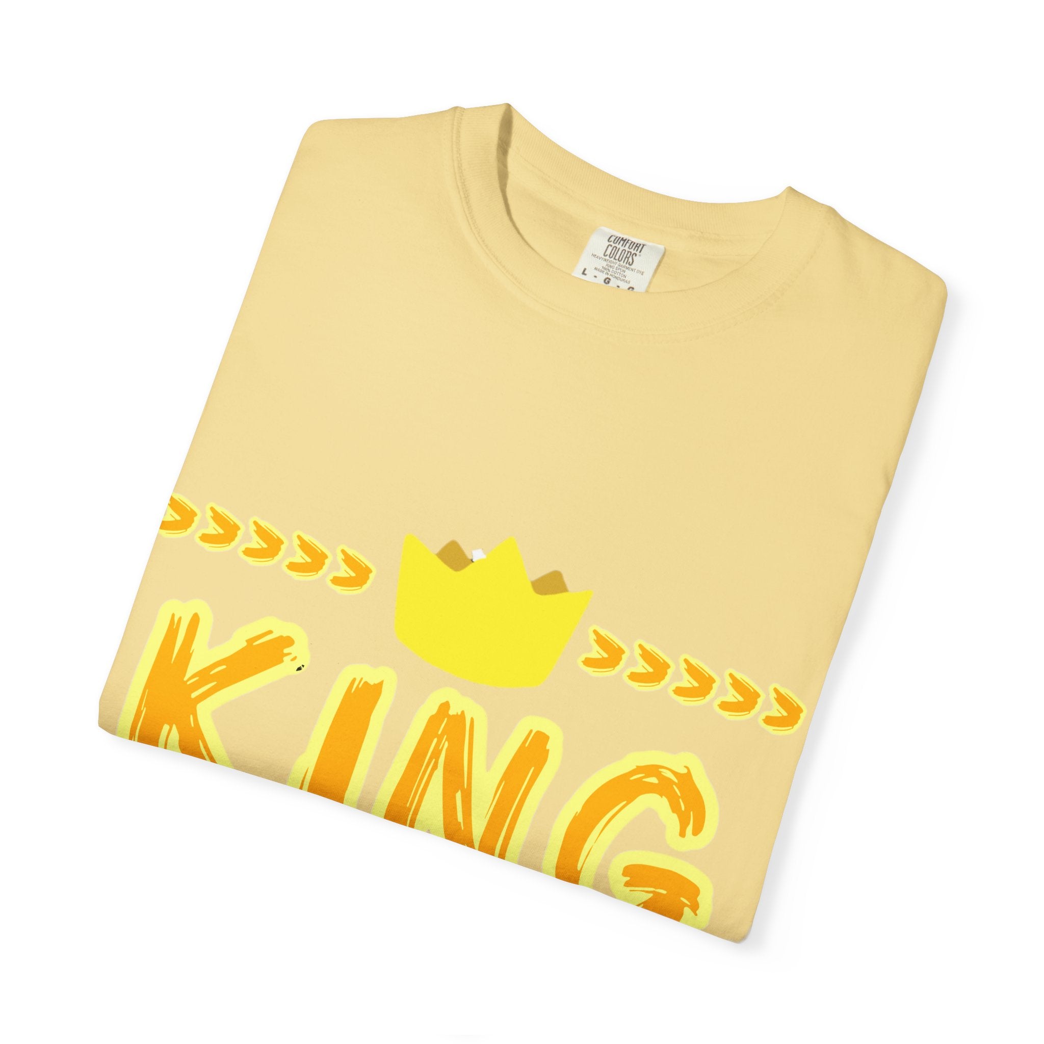 King graphic Yellow - Unisex Garment-Dyed T-shirt