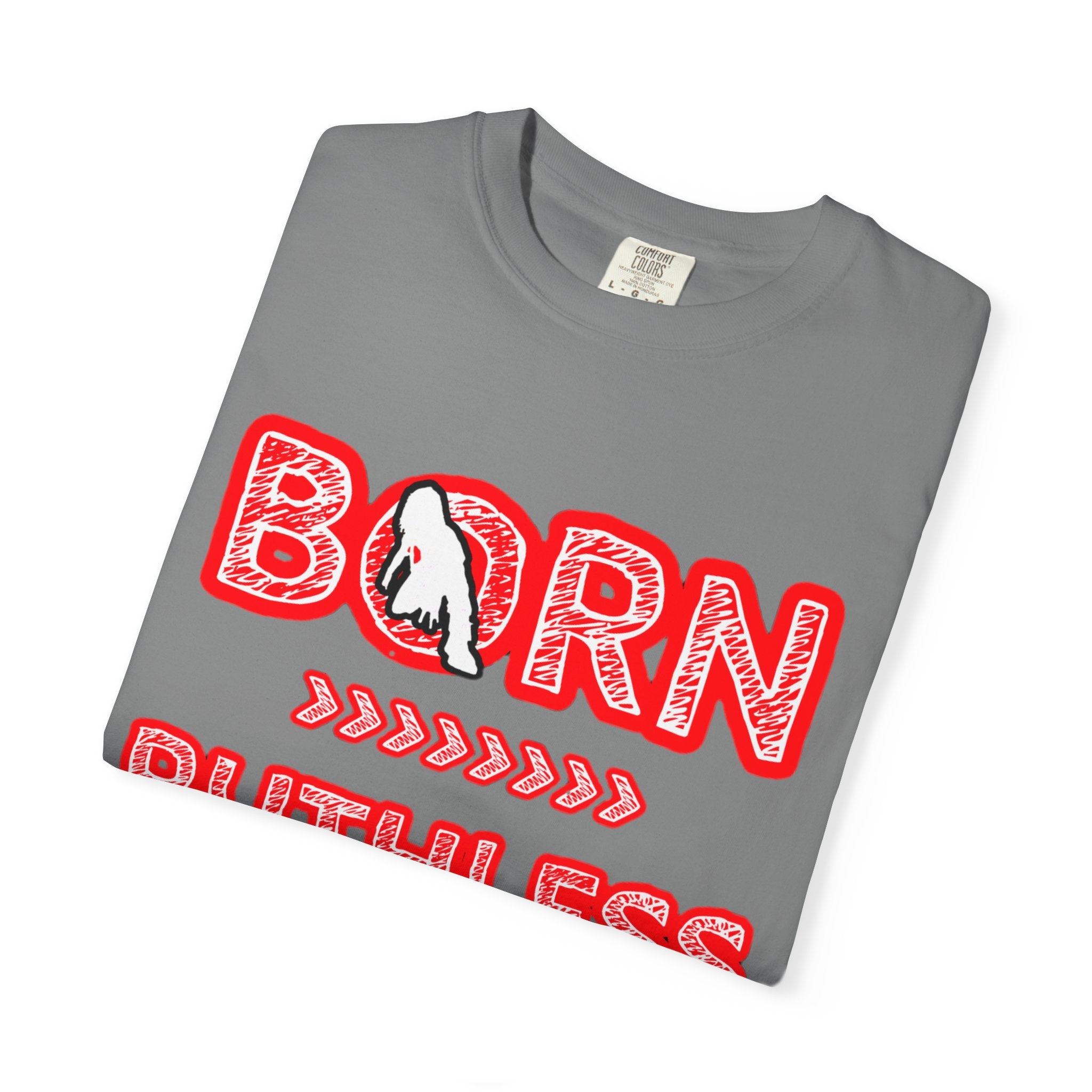 Born Ruthless T-Shirt — Graphic White Tee with 'Born Ruthless' & TheOgFinalBoss Logo