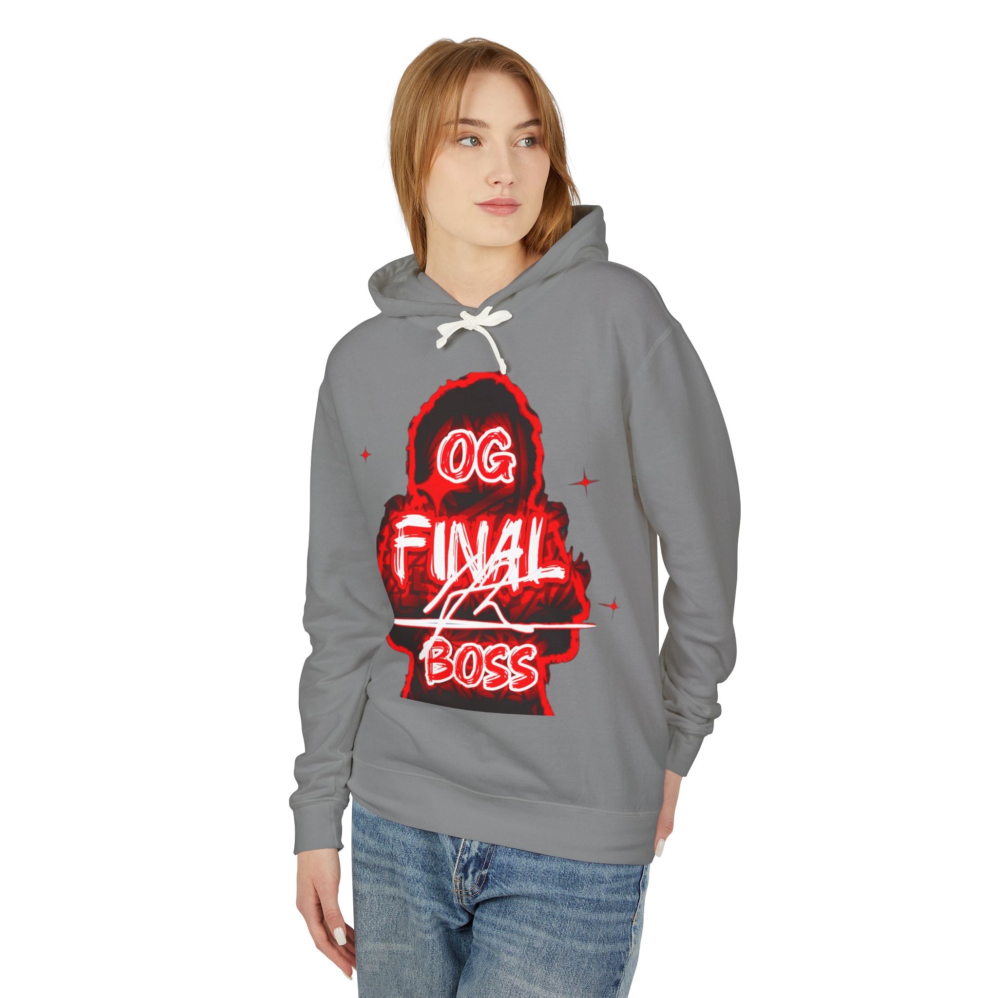 OG Final Boss Hoodie — Ruby graphic Pullover