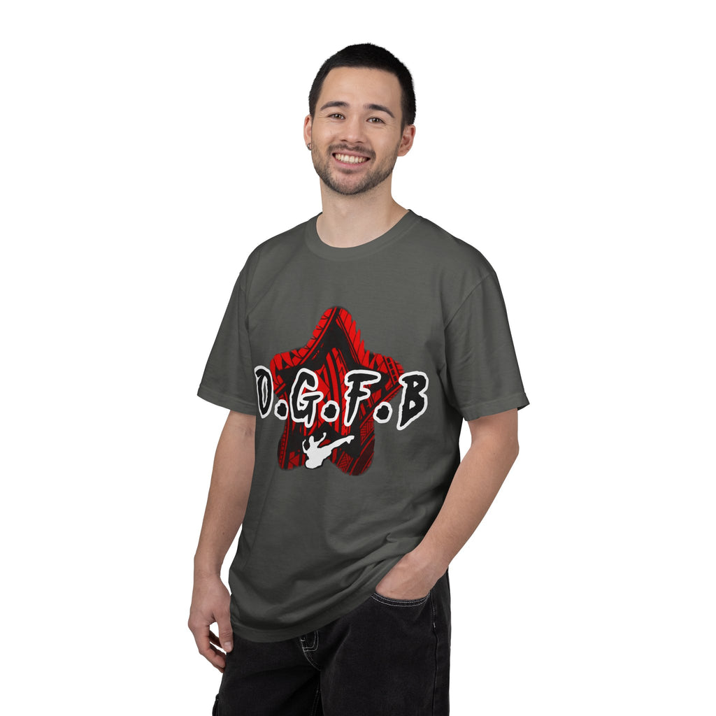 O.G.F.B - Halo Graphic - Red Streetwear Unisex Garment-Dyed T-shirt