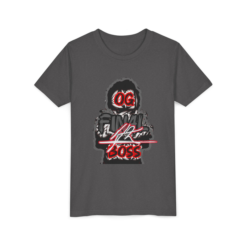 Youth Tee — "OG Final Boss" - Platinum - Graphic Shirt