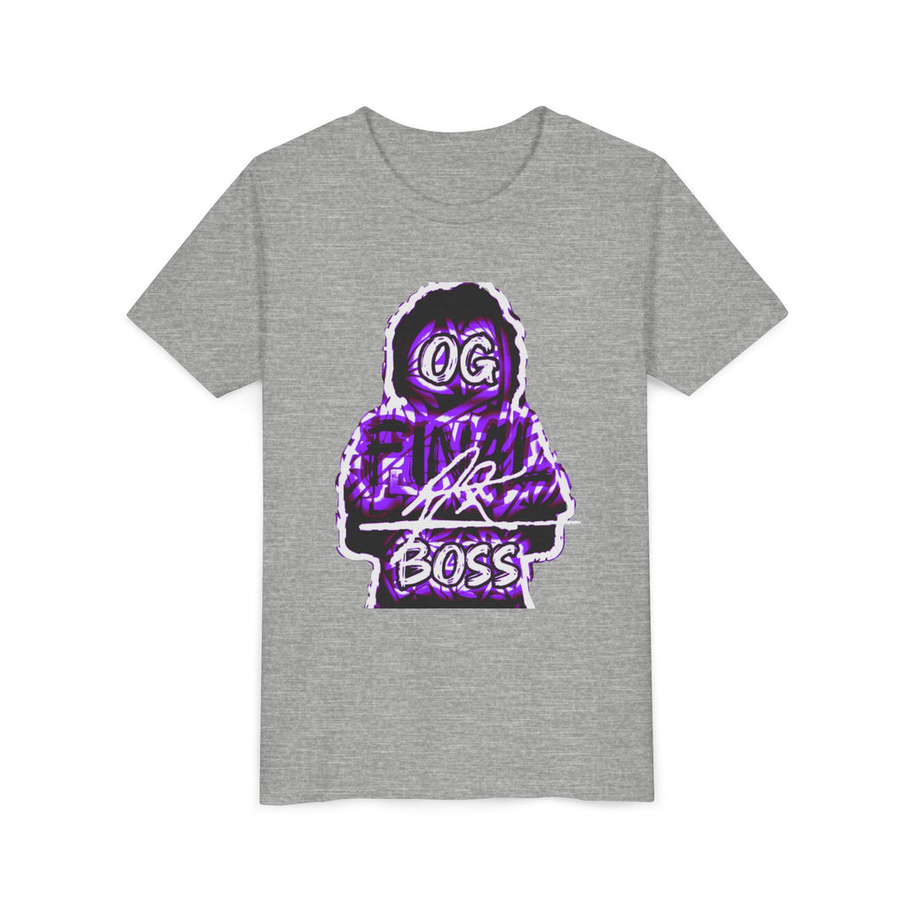 OG Final Boss Youth T‑Shirt — Purple Gamer Hoodie Graphic Tee for Kids
