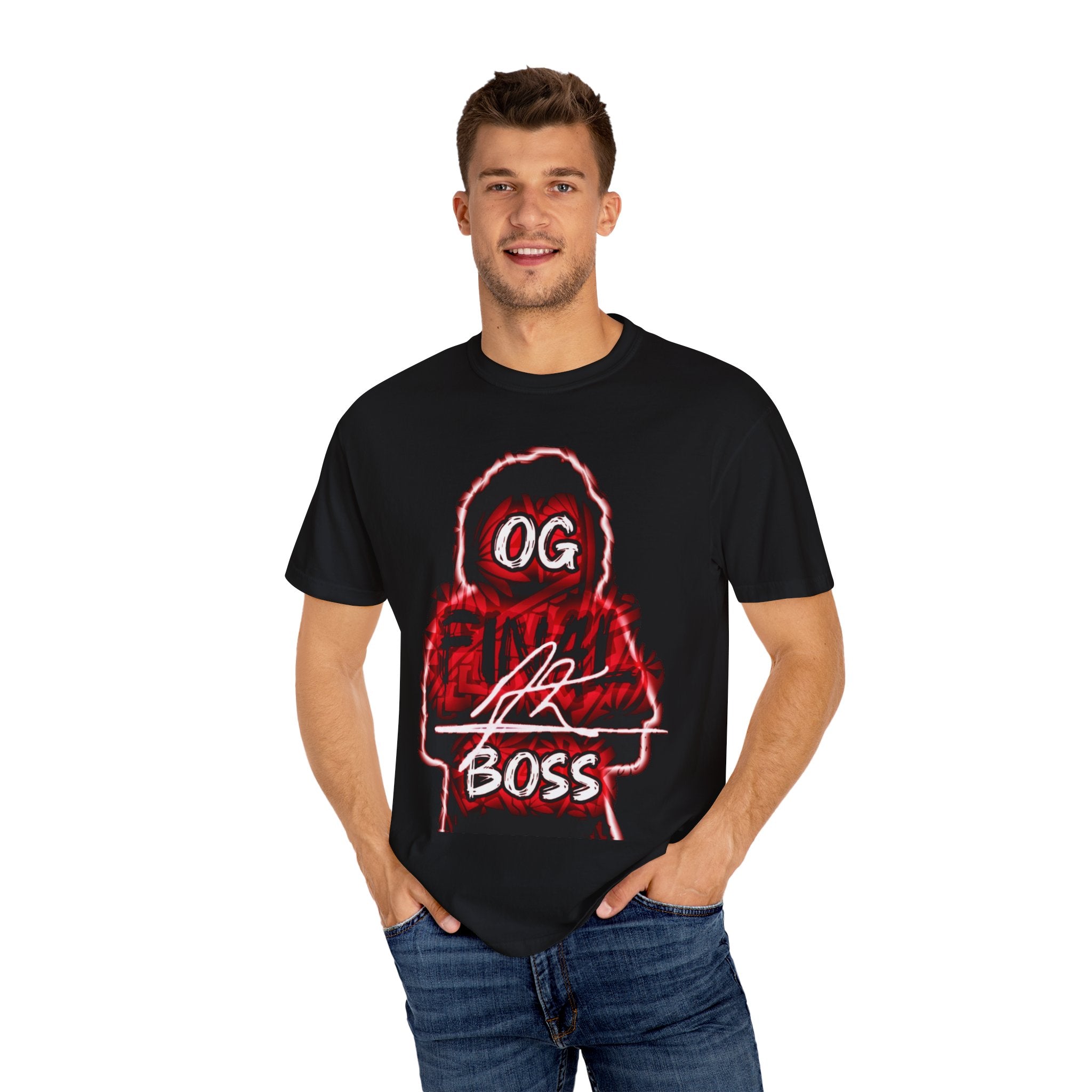 OG final Boss Unisex Garment-Dyed T-Shirt