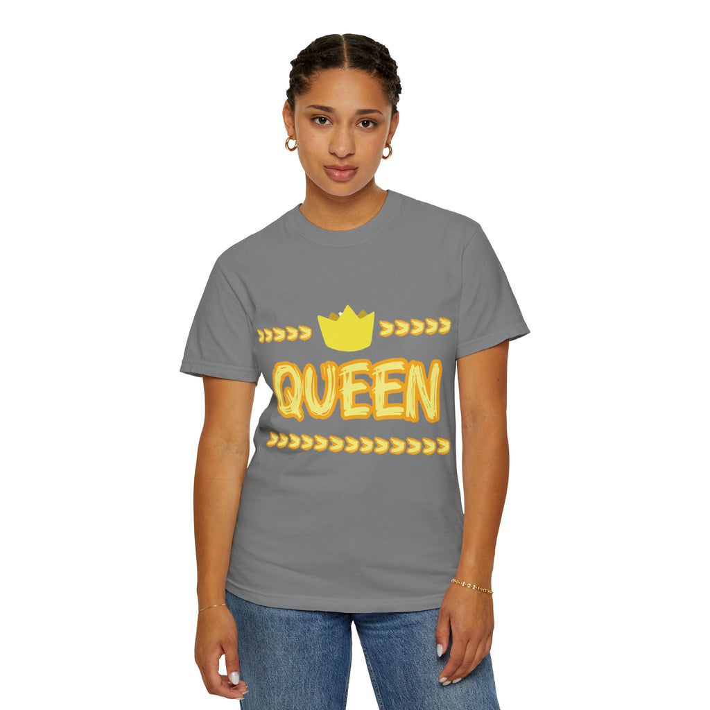 Queen Graphic T-Shirt — Yellow Crown Casual Tee