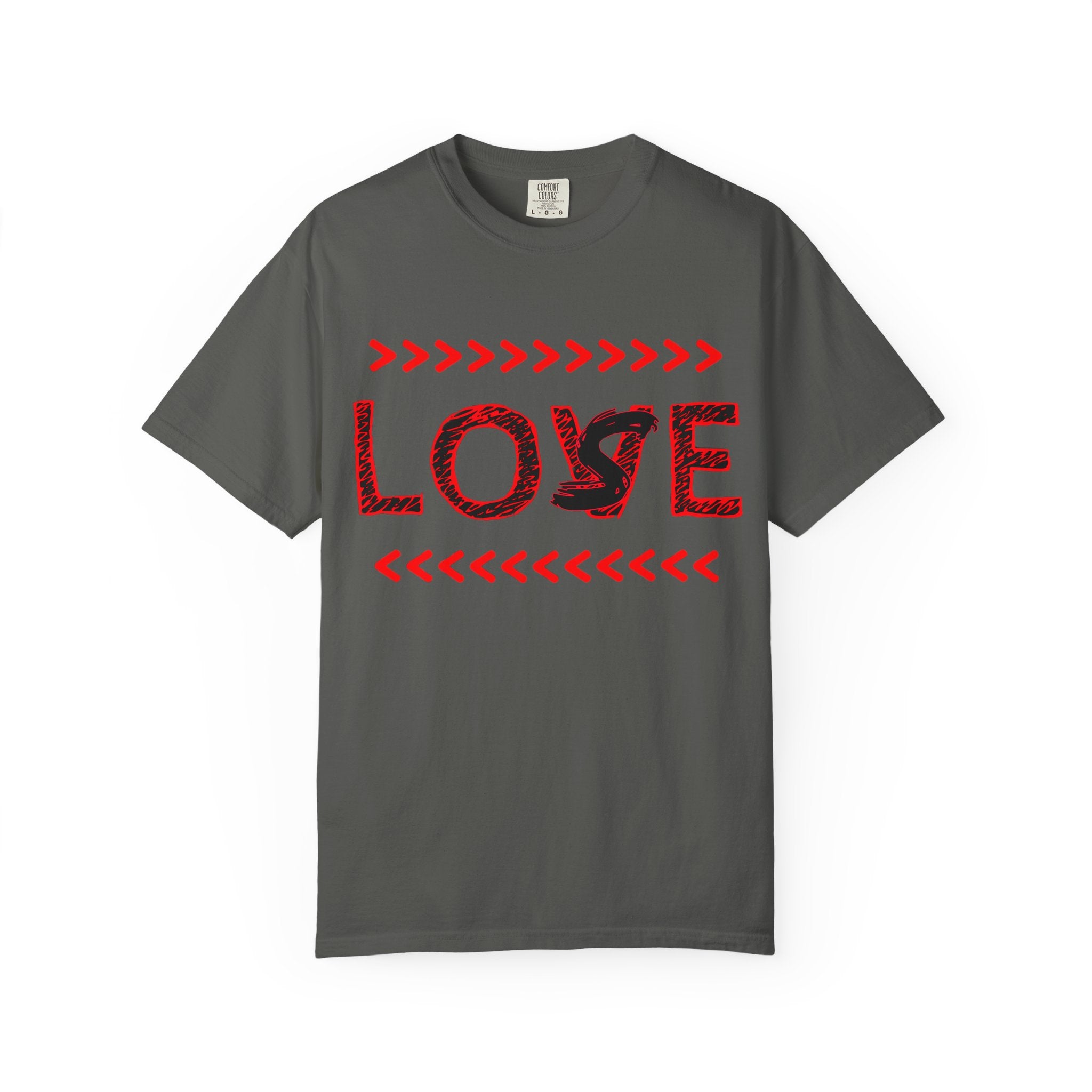 Love/Lose Graphic T-Shirt — Red Heartbeat Design (Angel Rivera)
