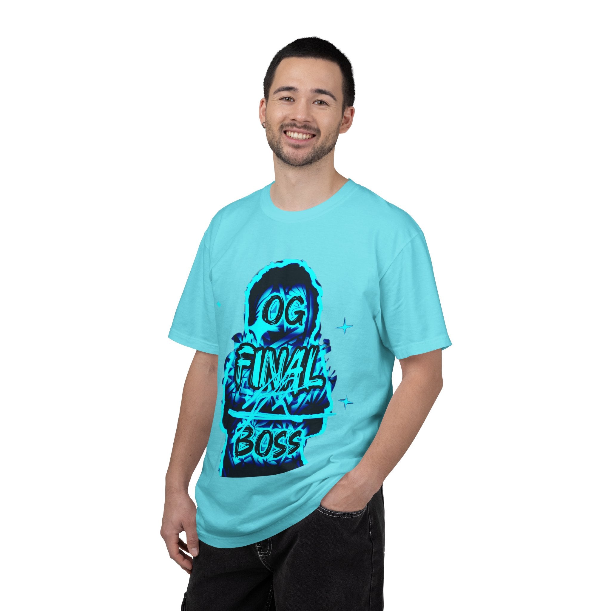 OG Final Boss T‑Shirt — Retro Neon / Diamomd Graphic Tee