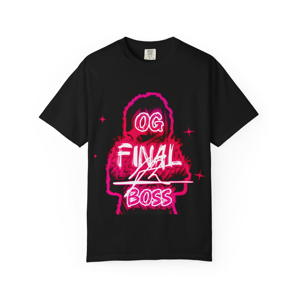 OG Final Boss T-shirt — Raspberry Pink - Graphic designer