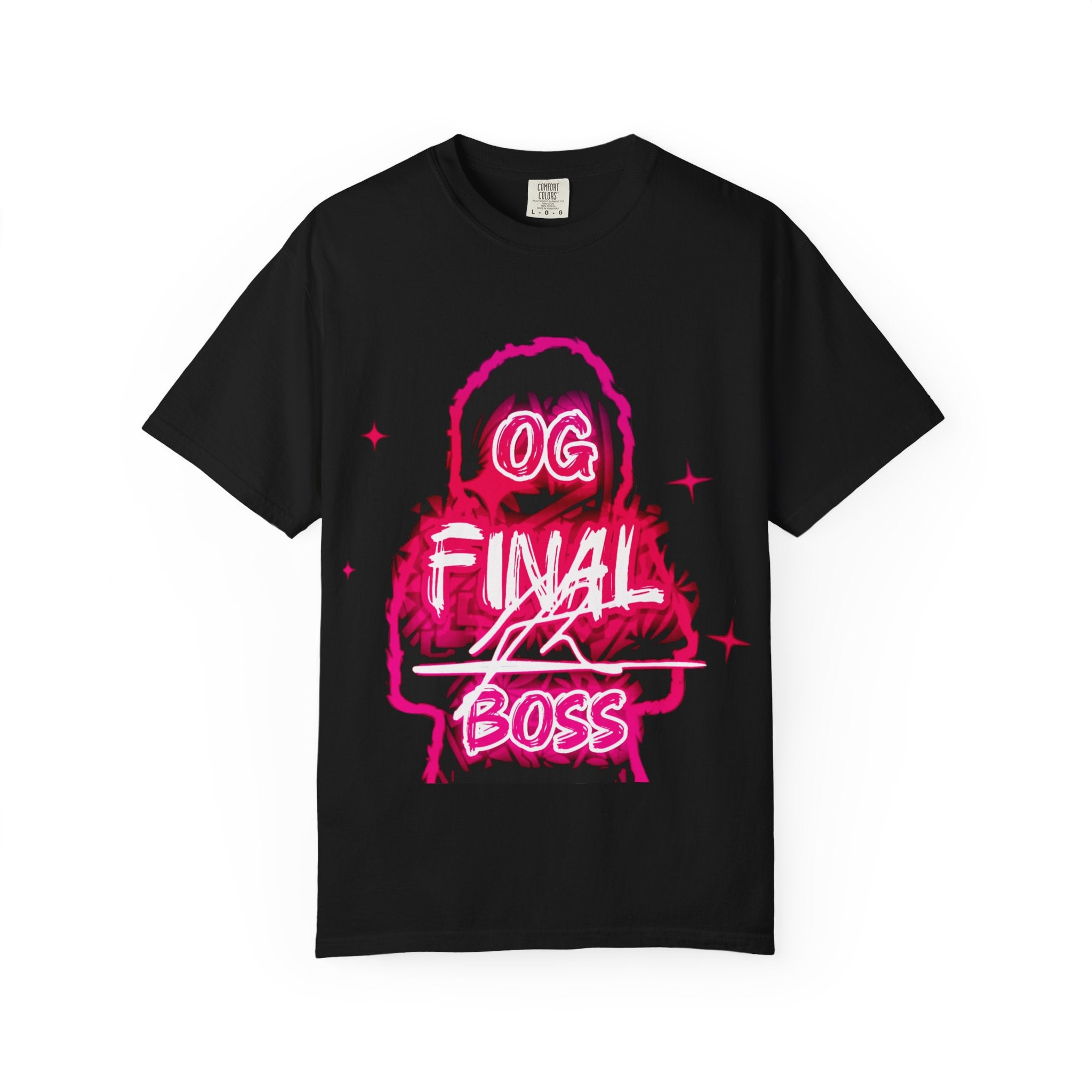 OG Final Boss T-shirt — Raspberry Pink - Graphic designer