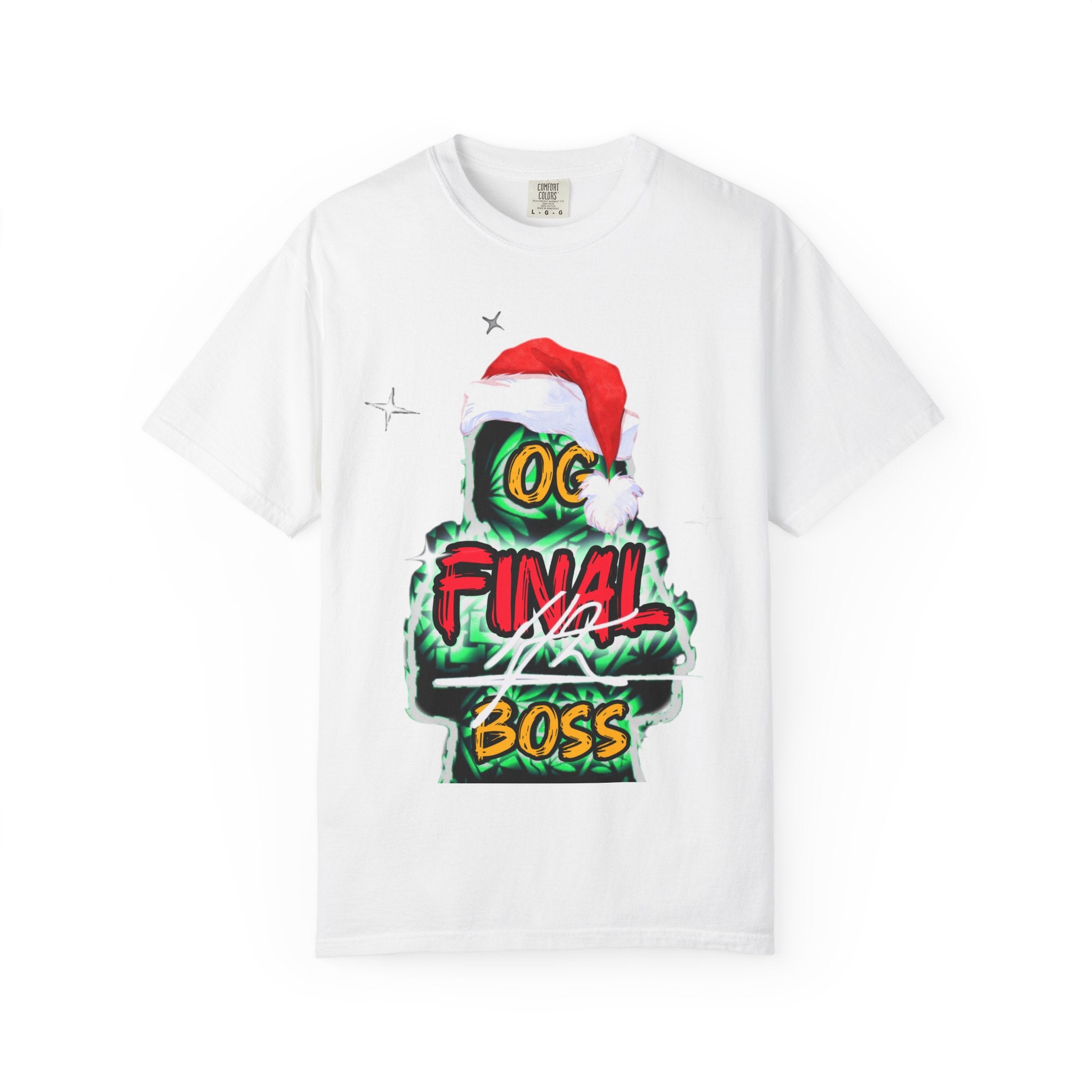 OG final Boss - XMAS Edition - Unisex Garment-Dyed T-shirt