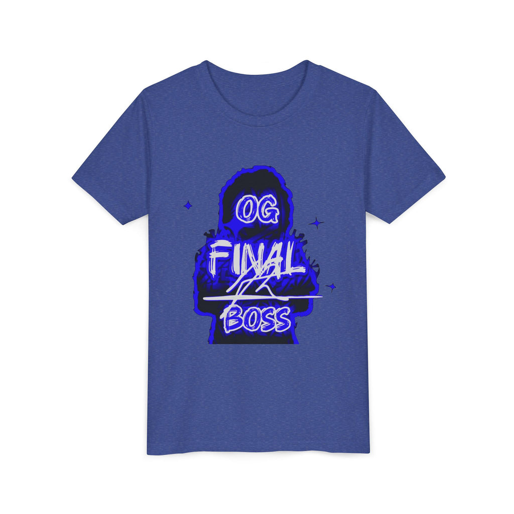 Youth Tee — "OG Final Boss" - Sapphire - Graphic Shirt