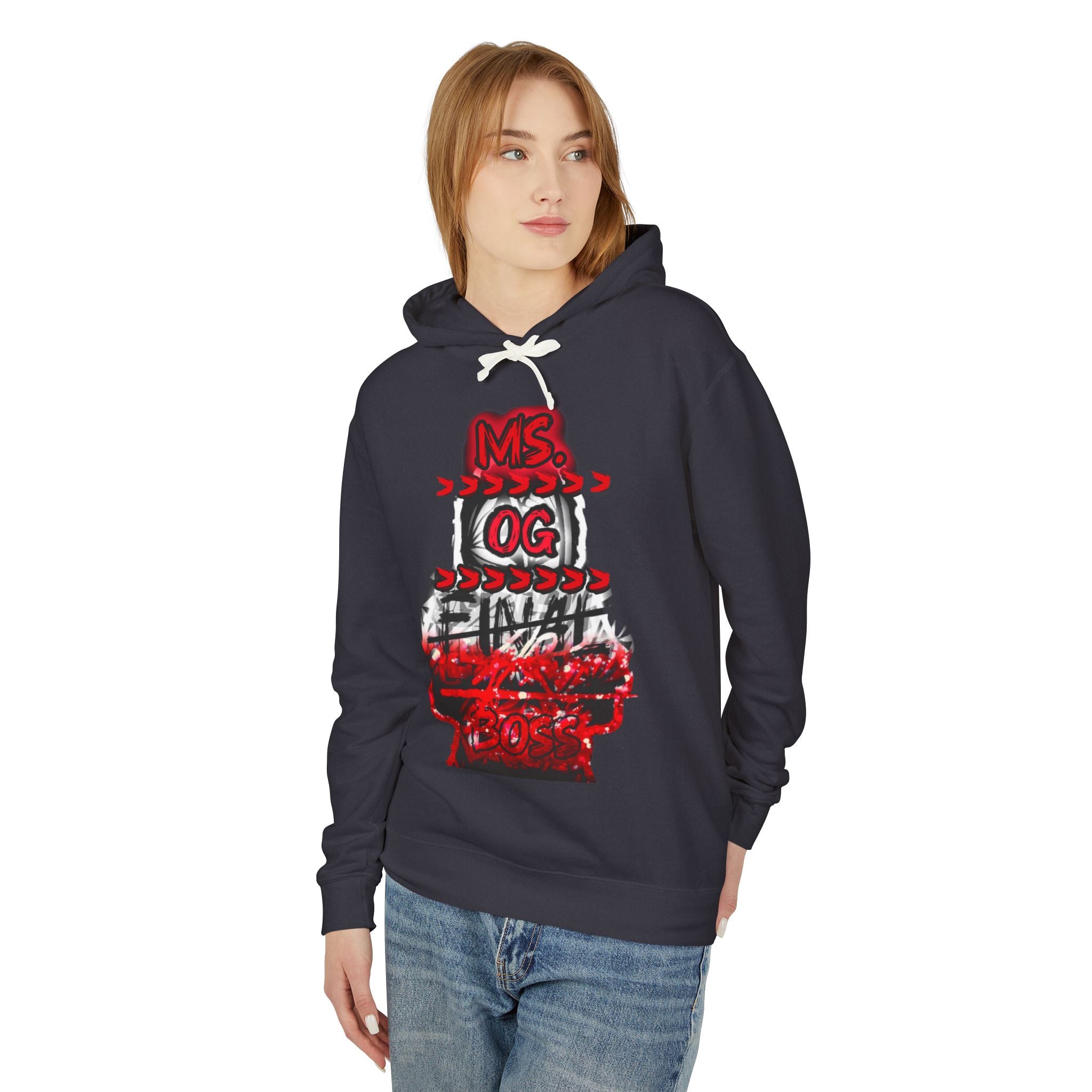 Ms. OG Final Boss Red Skate Graphic Hoodie — Retro Streetwear Pullover