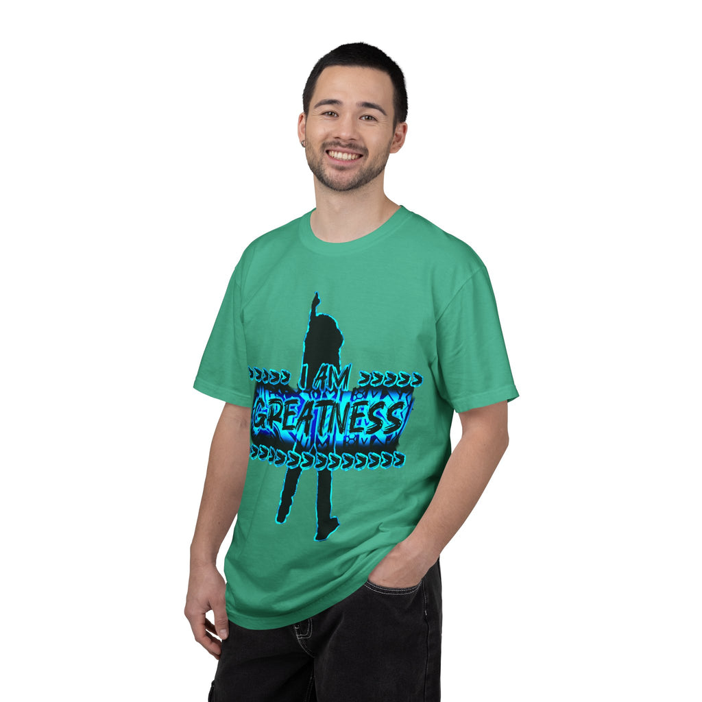 "I am Greatness" Graphic streetwear - Unisex Garment-Dyed T-shirt