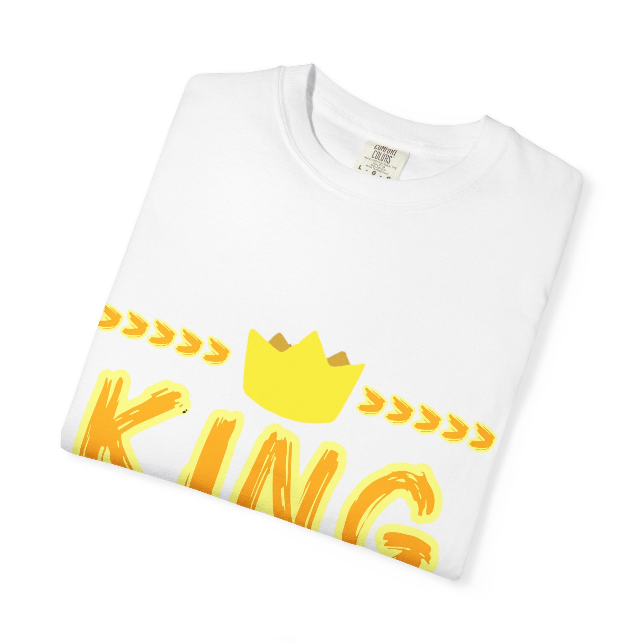 King graphic Yellow - Unisex Garment-Dyed T-shirt