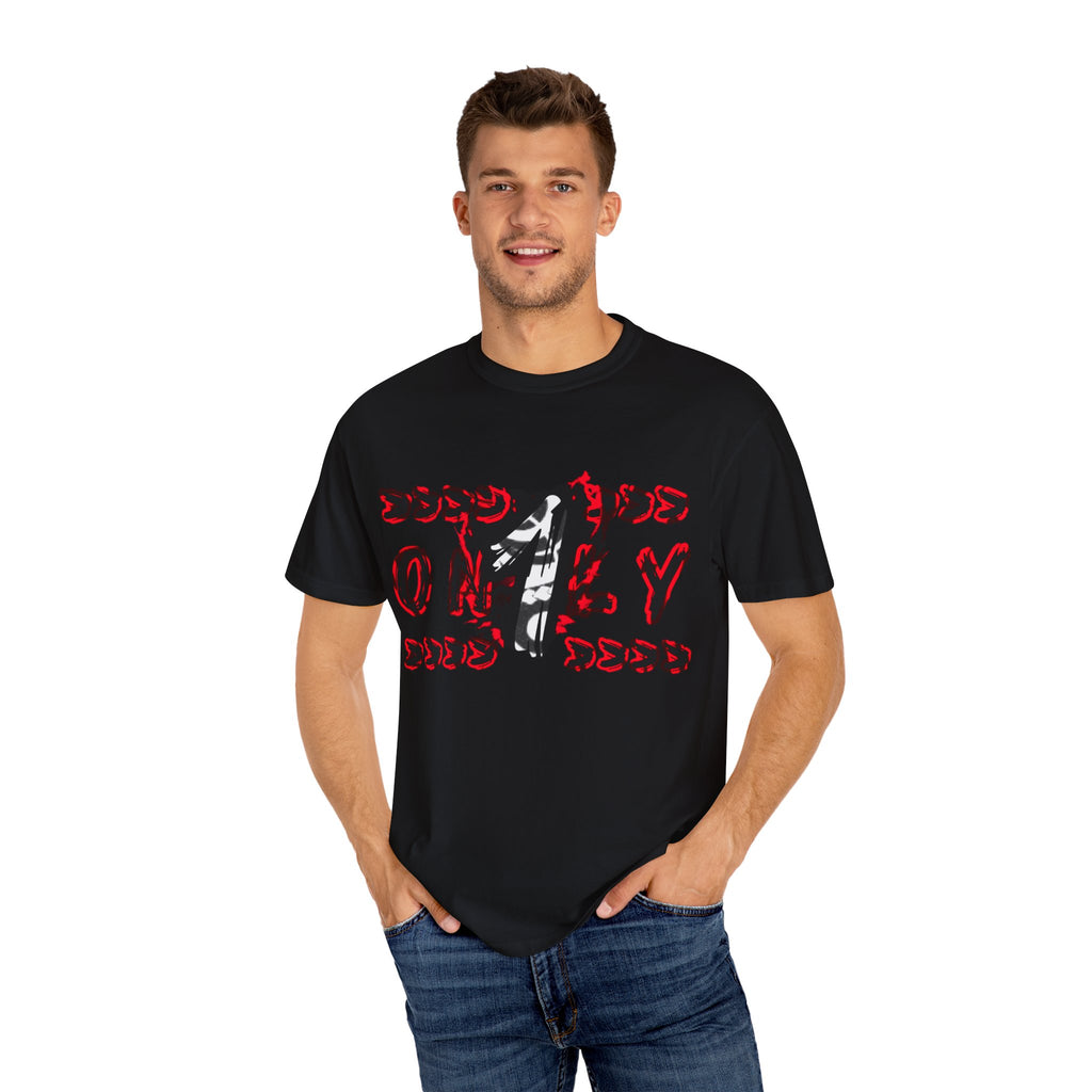 Only 1 Graphic Tee — Retro Red & Black Skate Shirt