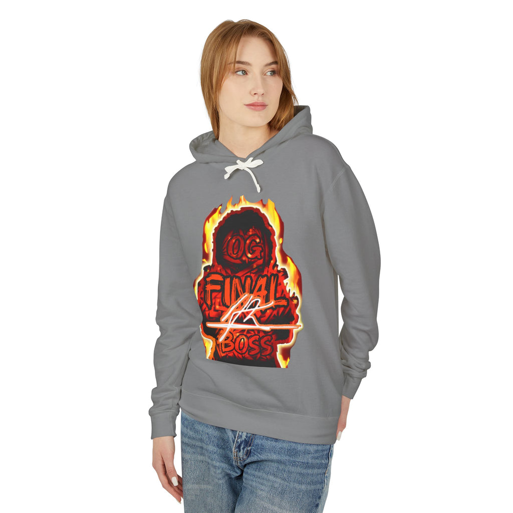 OG Final Boss Hoodie — Flame Orange - graphic Pullover