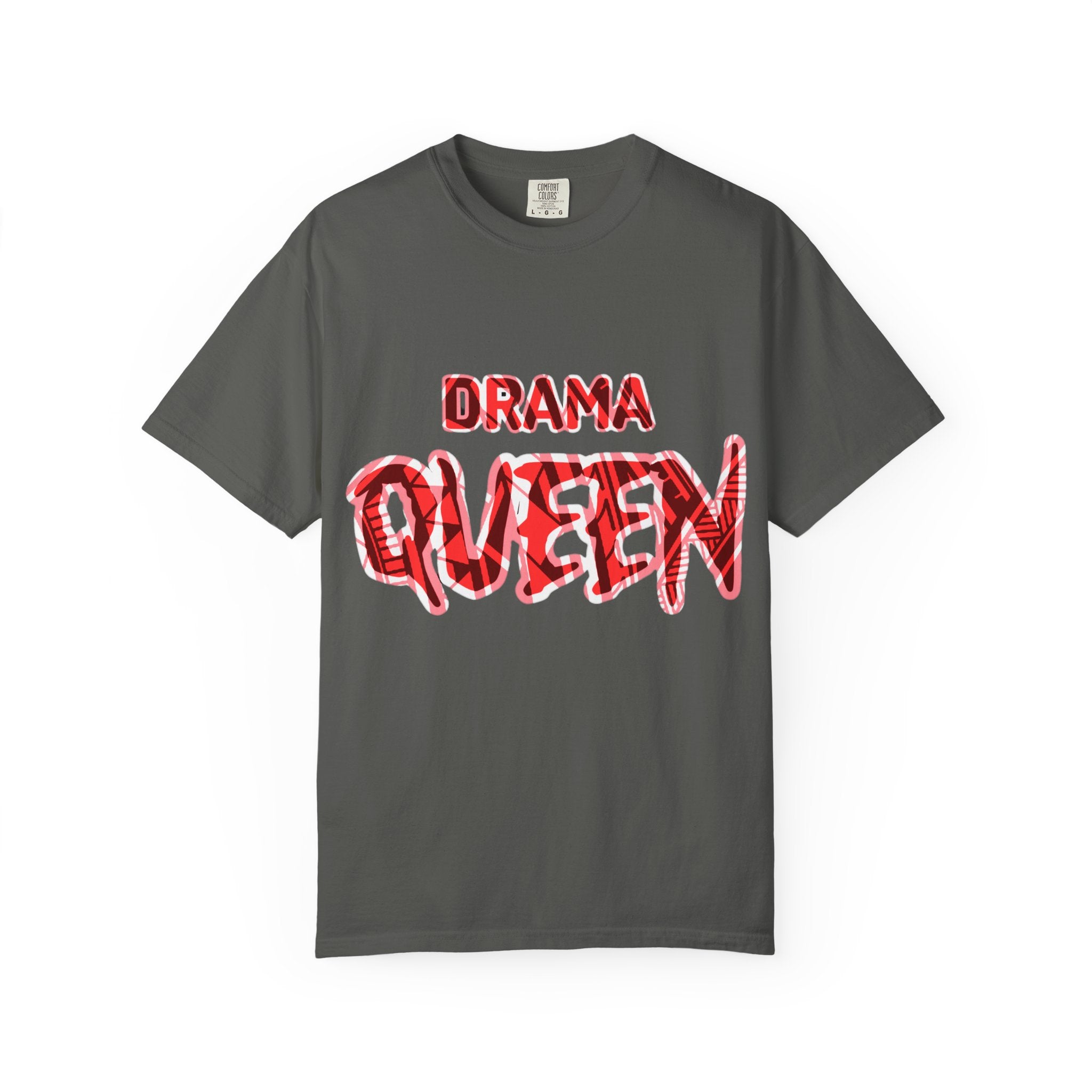 Drama Queen T-Shirt — Bold Red Graphic Tee