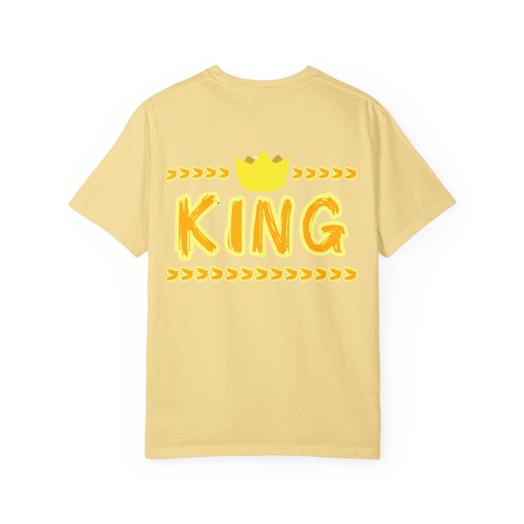 King graphic Yellow - Unisex Garment-Dyed T-shirt