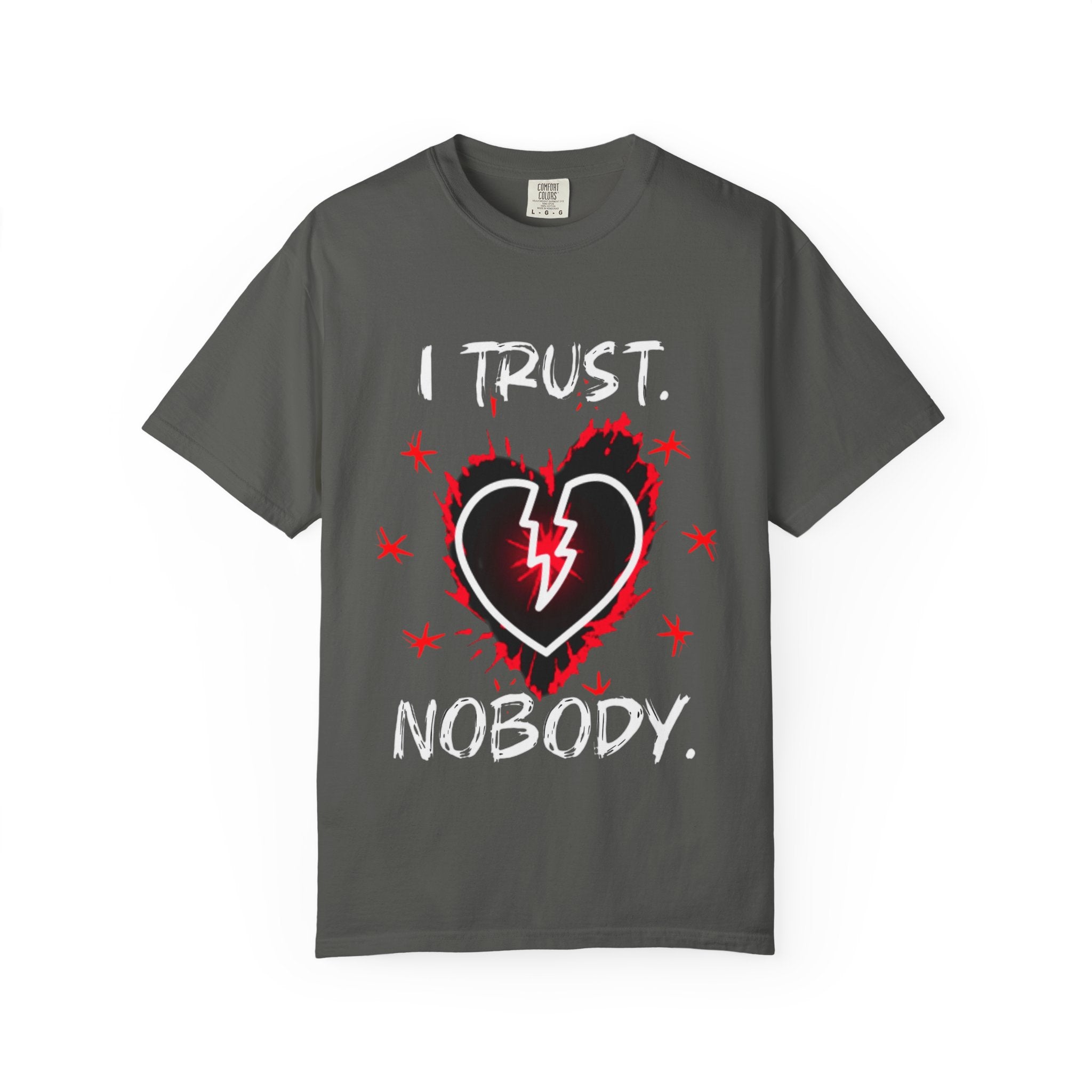 Broken Heart Graphic T-Shirt — Lightning Bolt Punk Tee