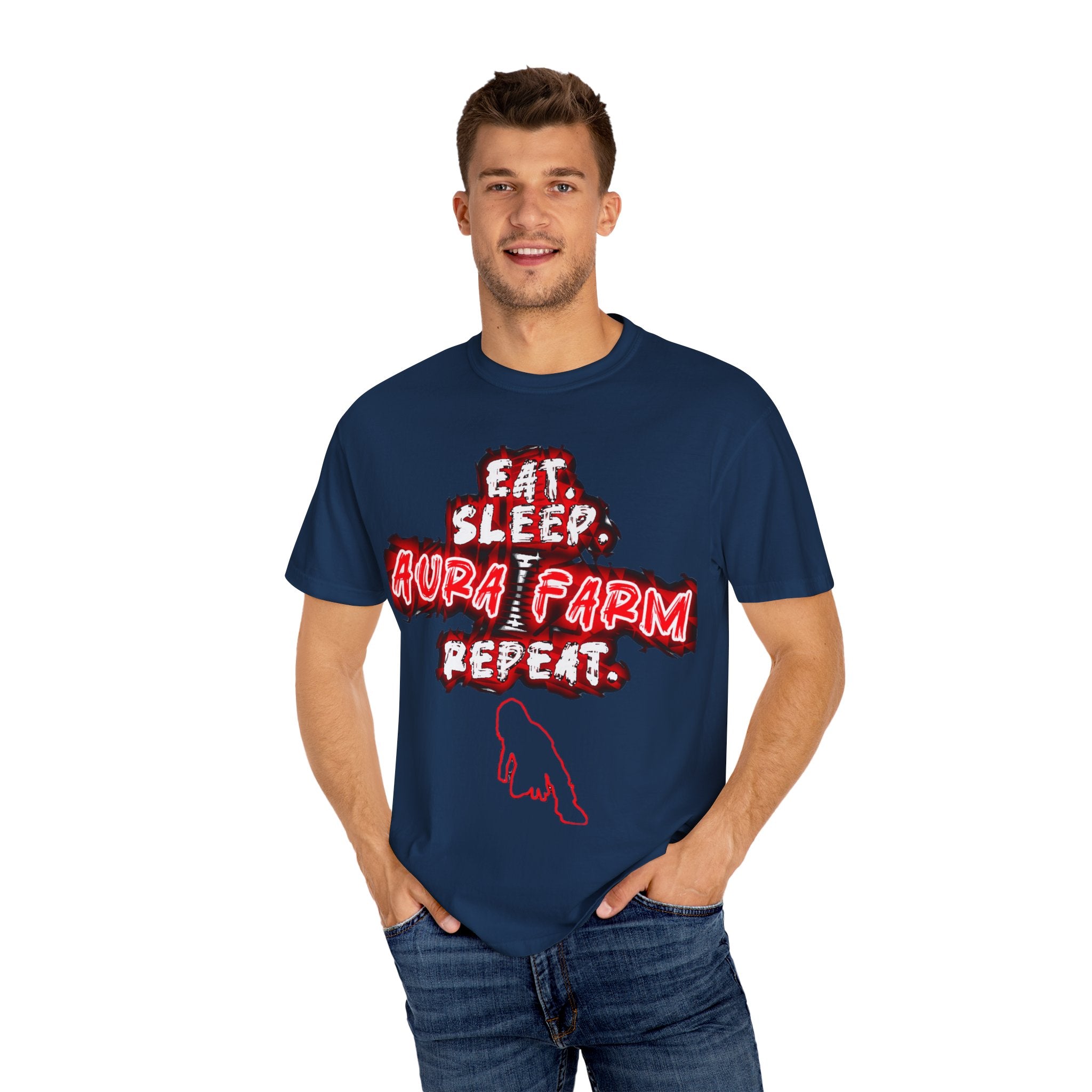 Unisex Farm Life T-shirt - Eat Sleep Aura Farm Repeat, Perfect for Farmers, Casual Wear, Gifts for Nature Lovers, Farm Stay [...]
