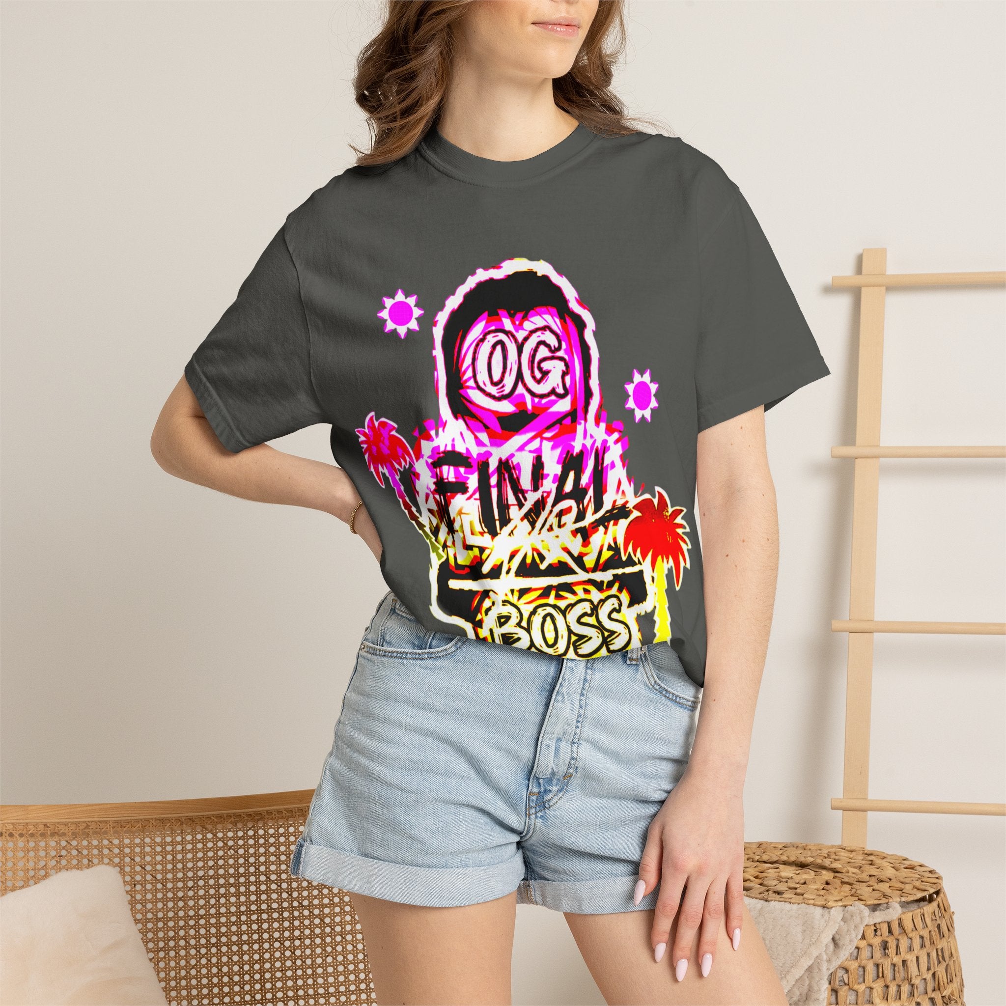 OG Final Boss Graphic T-Shirt —  Beach Palm Tee/Summer Edition T-shirt