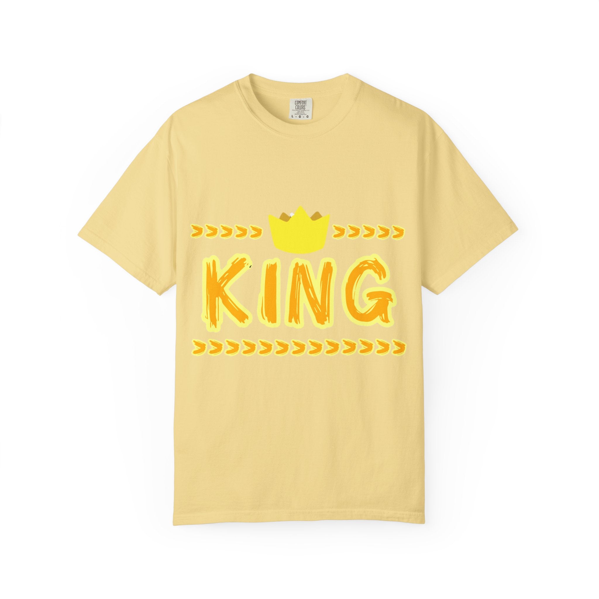 King graphic Yellow - Unisex Garment-Dyed T-shirt