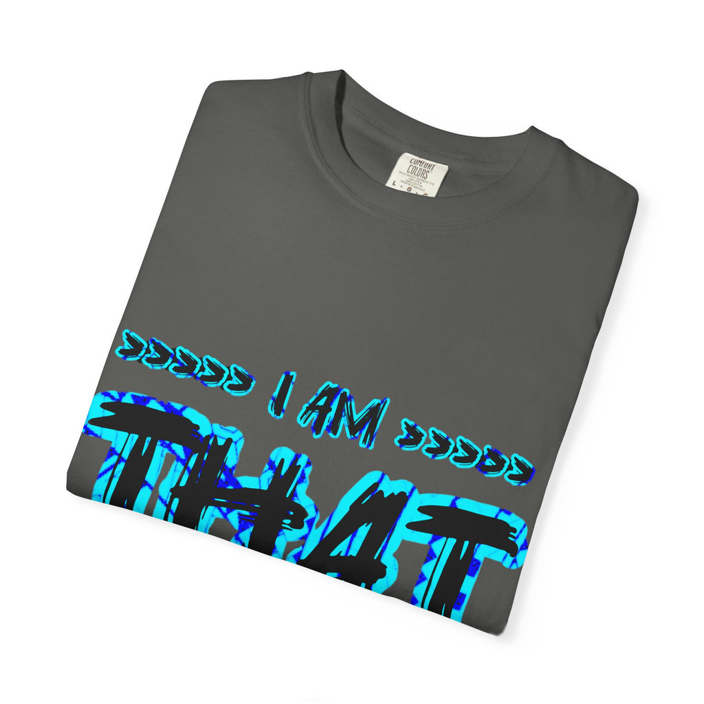 I AM THAT Cold - Streetwear - Neon Blue Graphic T-Shirt