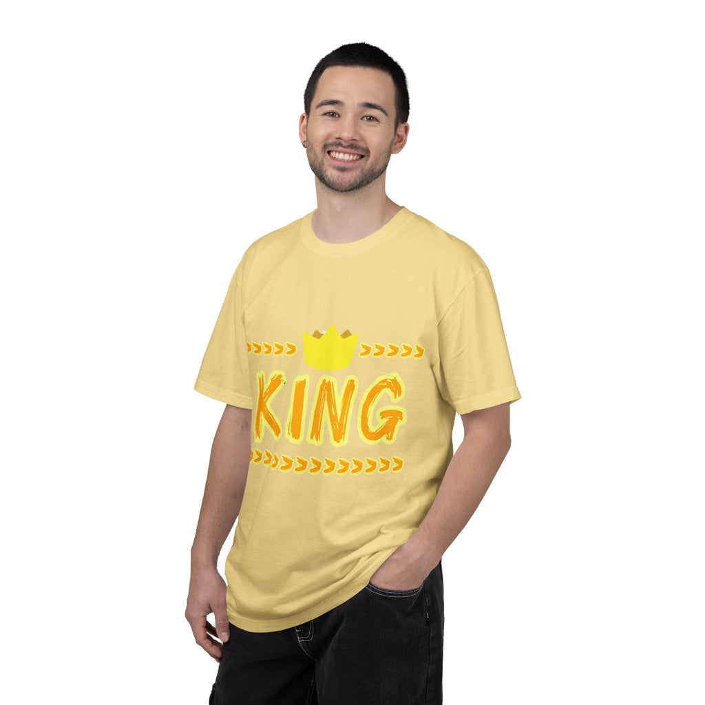 King graphic Yellow - Unisex Garment-Dyed T-shirt