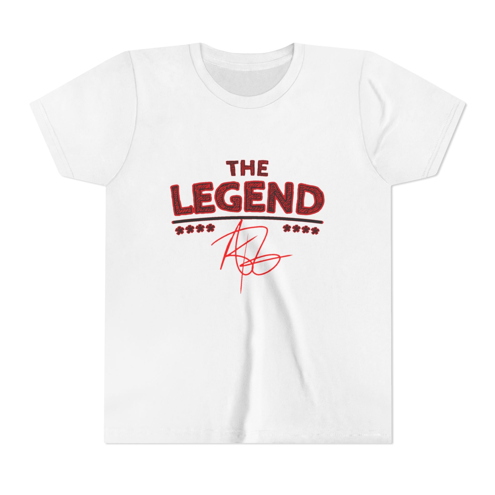 Youth Tee “The Legend” Graphic Shirt with Signature & Star Back Print