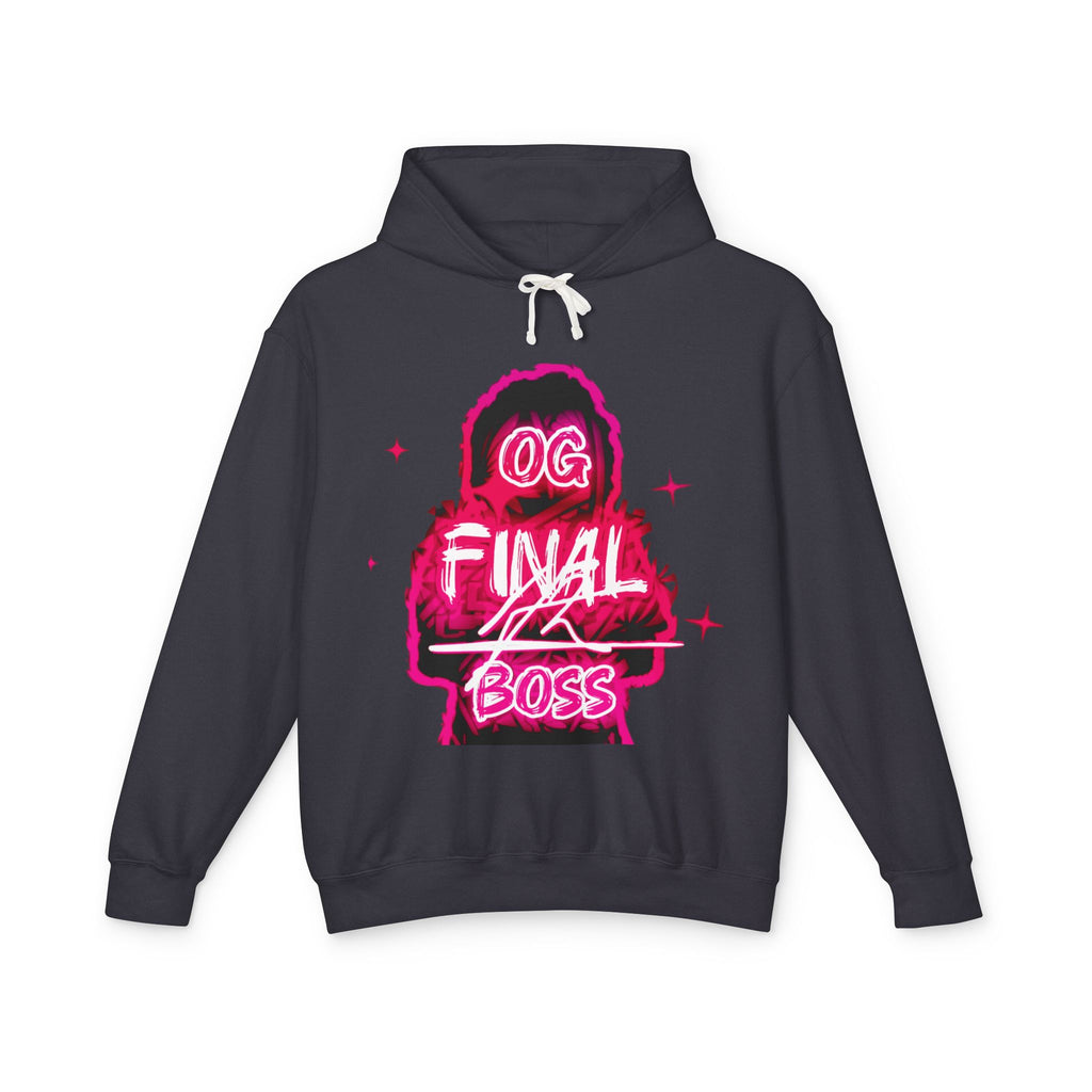 OG Final Boss Hoodie — Raspberry Pink graphic Pullover