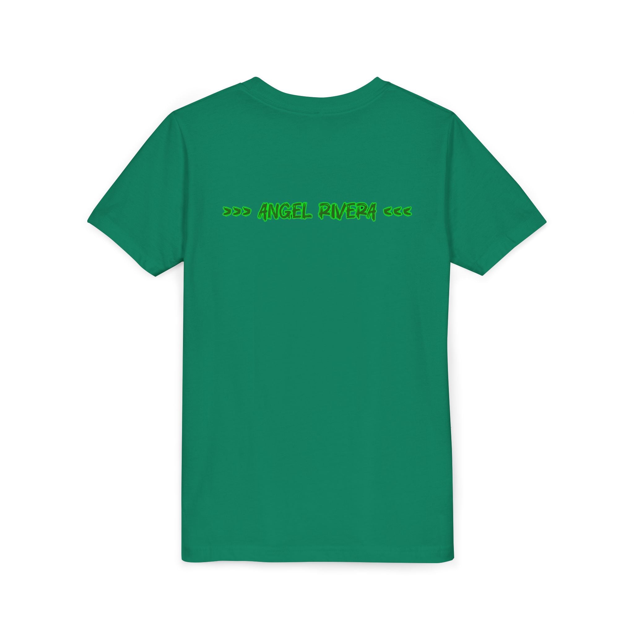 Youth Tee - 'I Trust Nobody' Neon Green Broken Heart Graphic