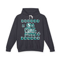 Hoodie — “OG Final Boss” Cyan Star Graphic Lightweight Hooded Sweatshirt