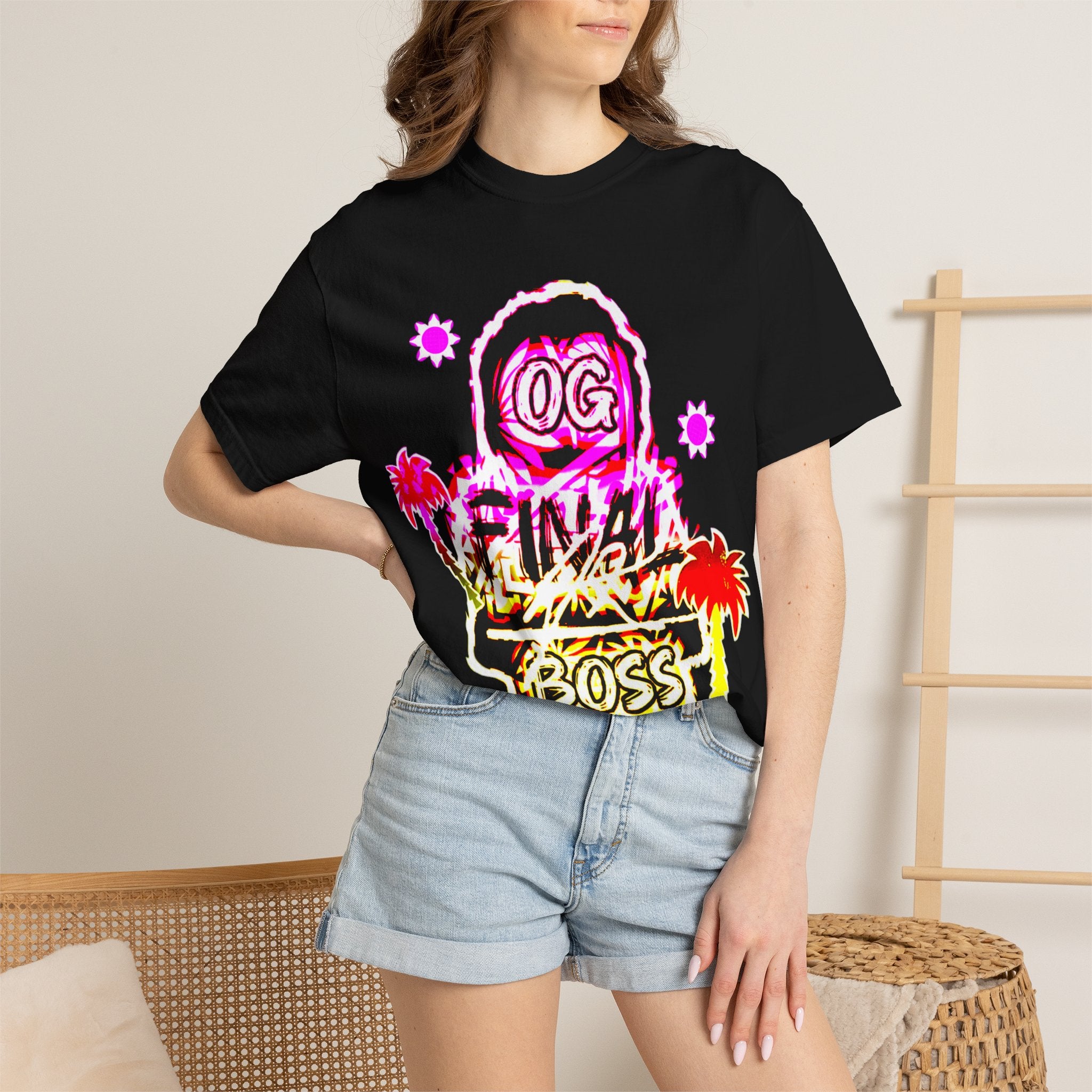 OG Final Boss Graphic T-Shirt —  Beach Palm Tee/Summer Edition T-shirt