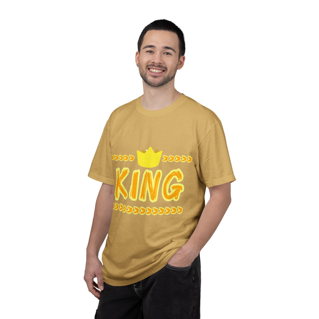 King graphic Yellow - Unisex Garment-Dyed T-shirt