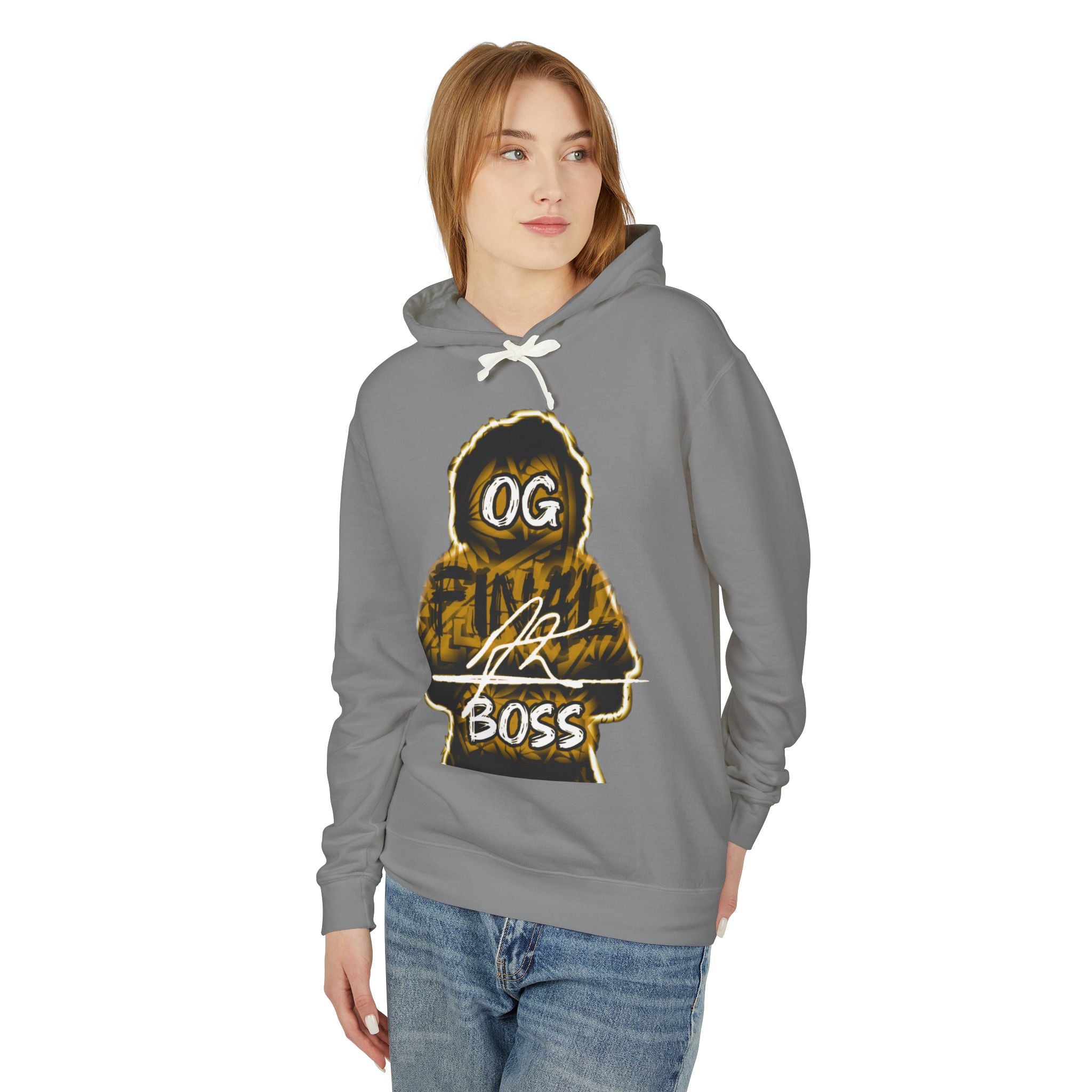 OG final Boss Hoodie — Vintage yellow Streetwear Graphic Hoodie