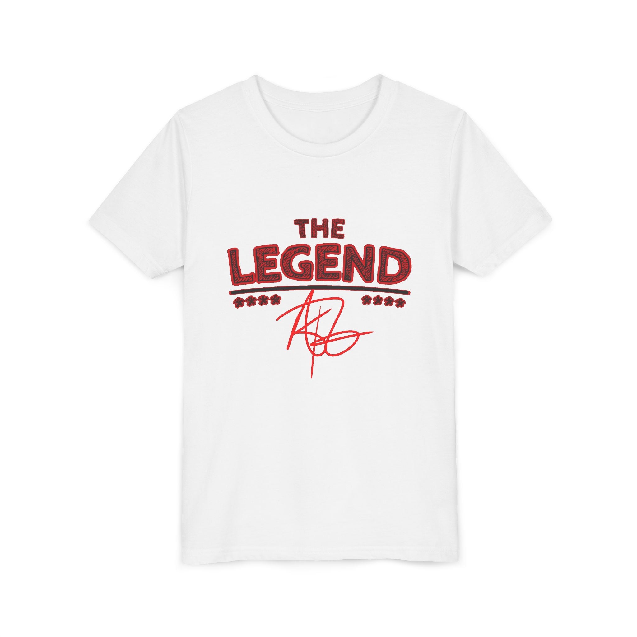 Youth Tee “The Legend” Graphic Shirt with Signature & Star Back Print