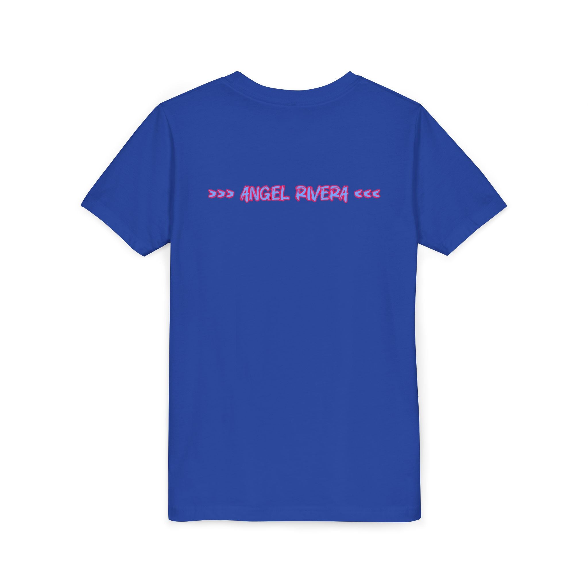 Youth Tee - 'I Trust Nobody' Neon Pink and Blue Broken Heart Graphic