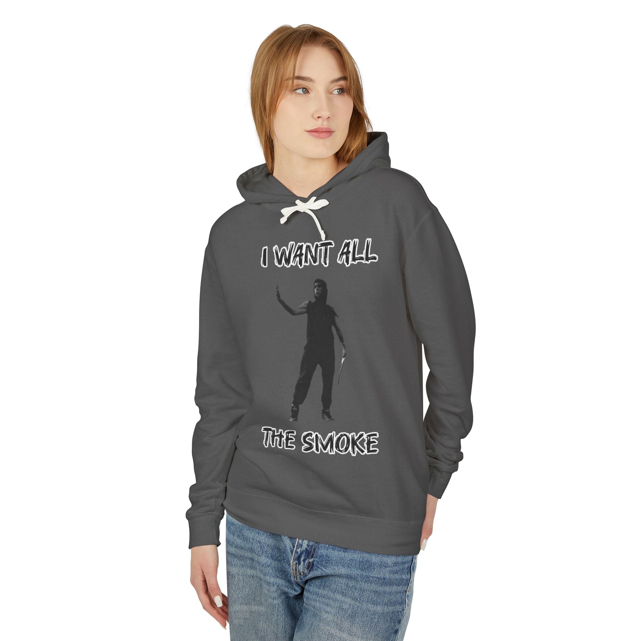 I Want All The Smoke Hoodie — Graphic Streetwear Pullover