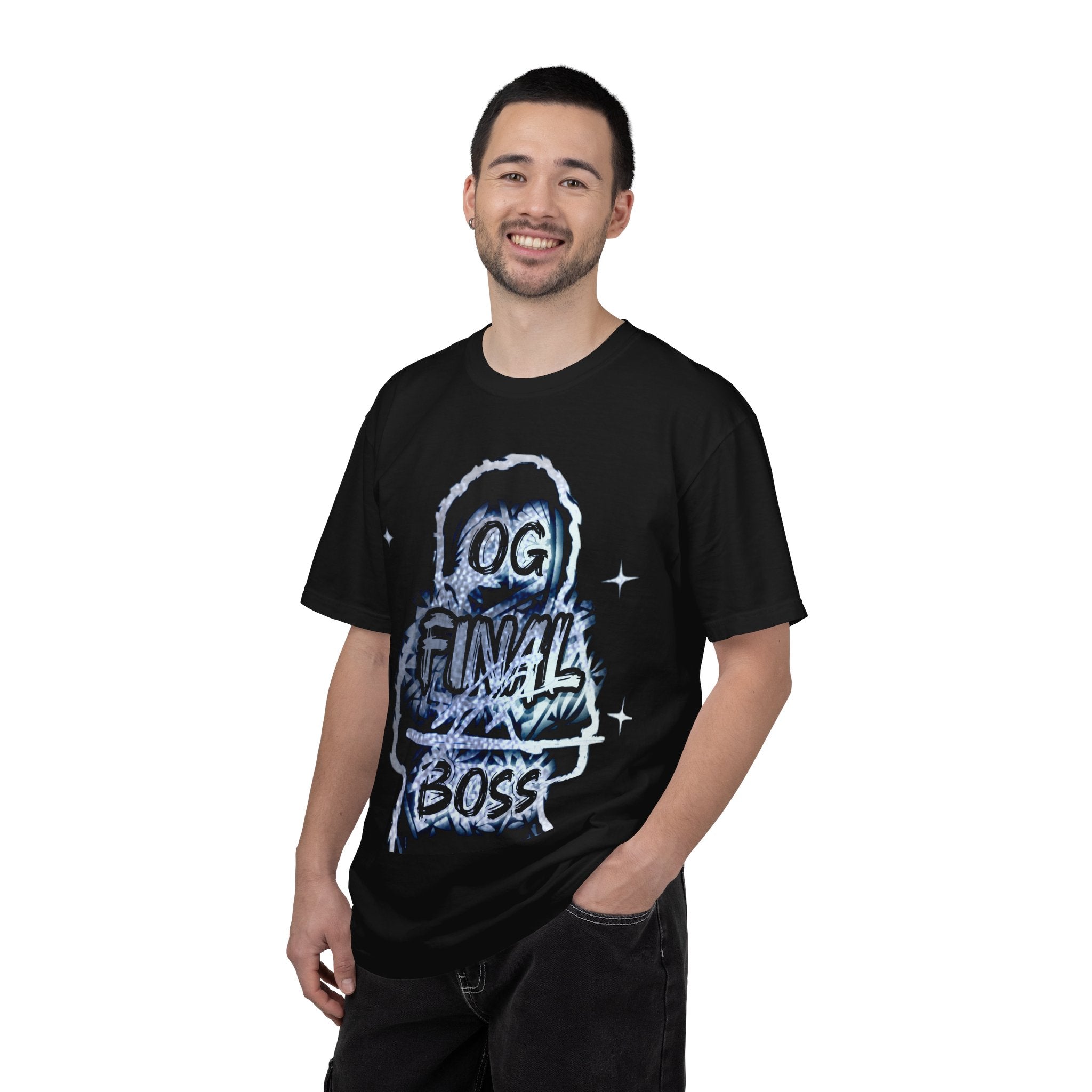 OG Final Boss T-shirt — Silver Graphic Pullover
