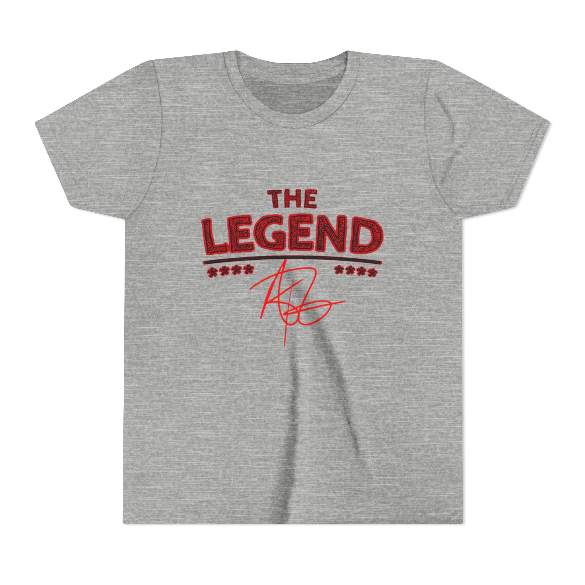 Youth Tee “The Legend” Graphic Shirt with Signature & Star Back Print