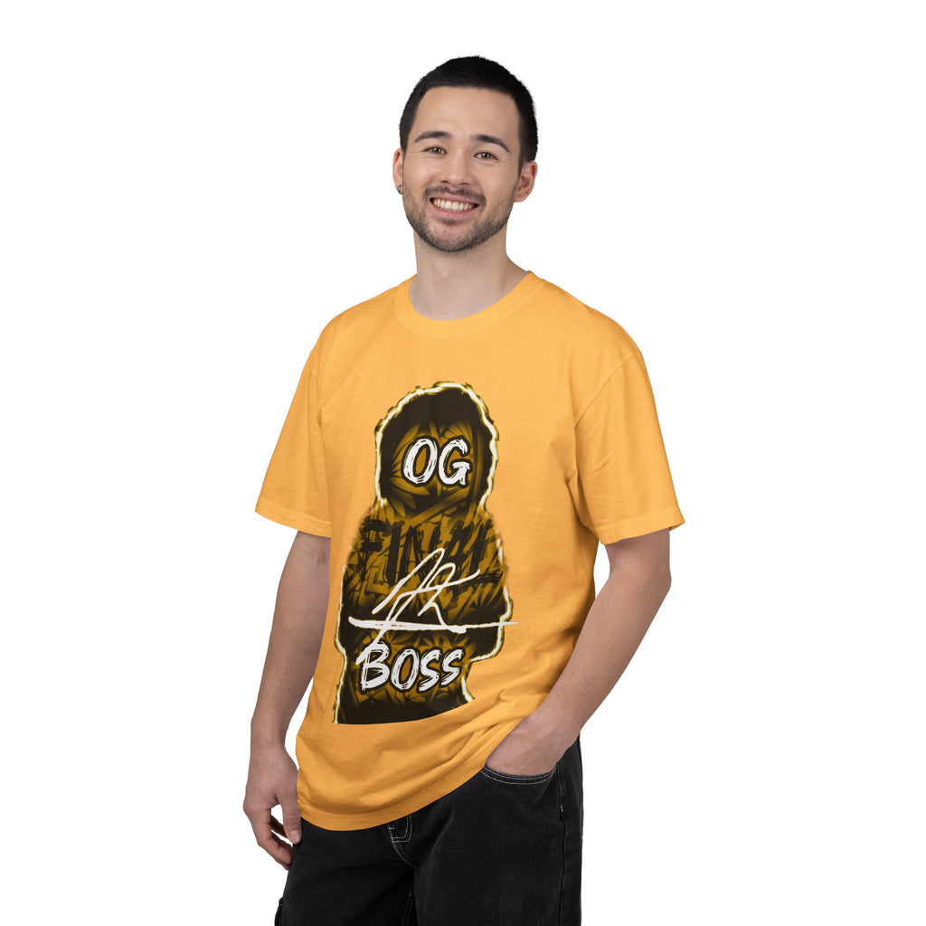 OG Final Boss Graphic T‑Shirt — Yellow - Streetwear Tee for Urban Style & Confidence