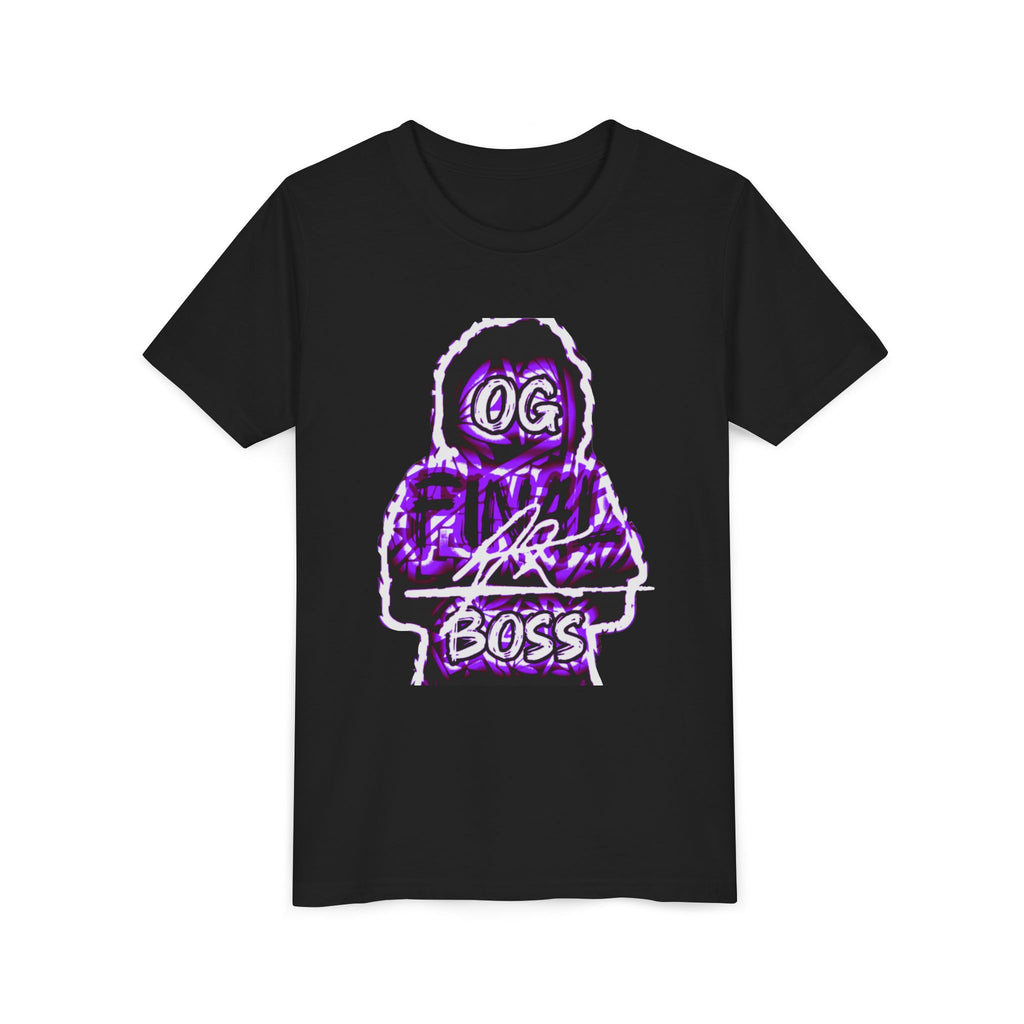 OG Final Boss Youth T‑Shirt — Purple Gamer Hoodie Graphic Tee for Kids