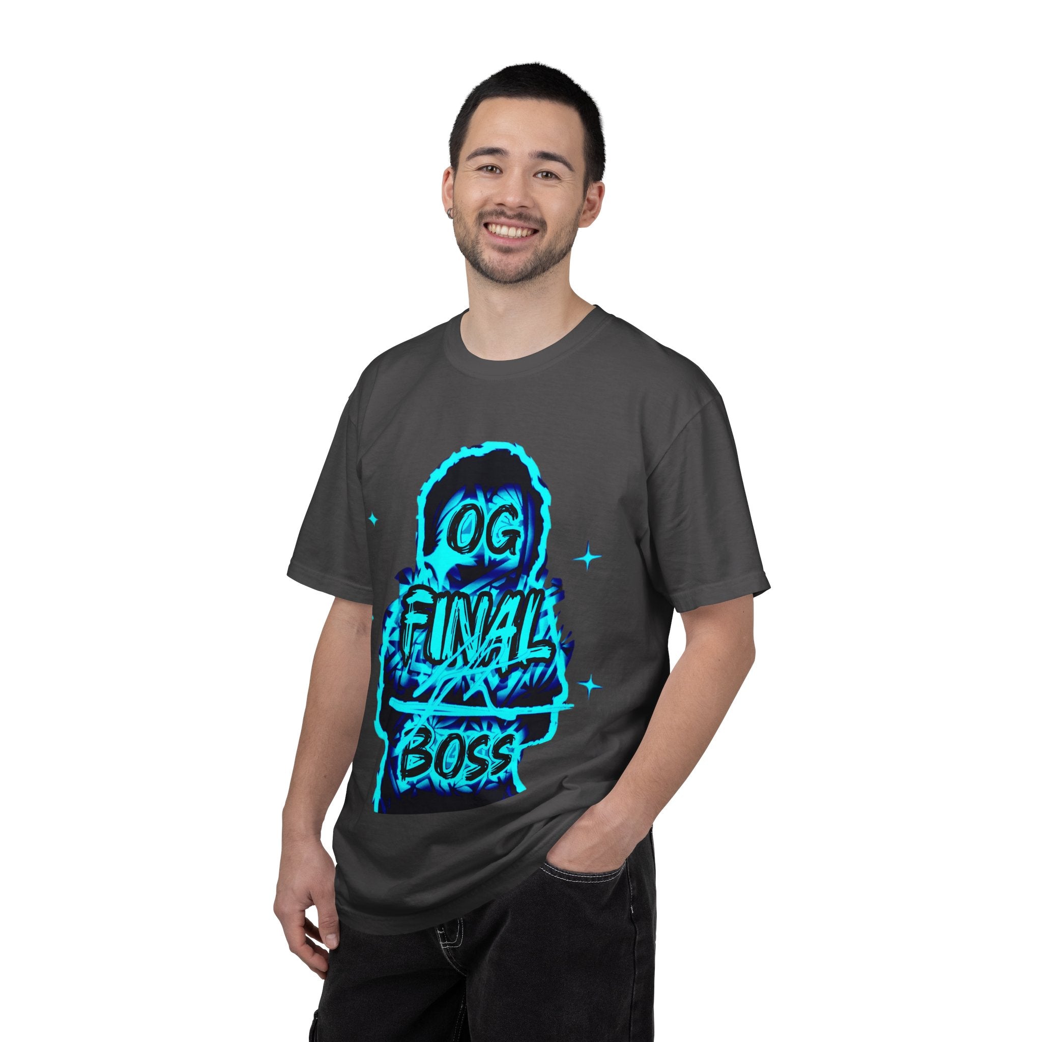 OG Final Boss T‑Shirt — Retro Neon / Diamomd Graphic Tee