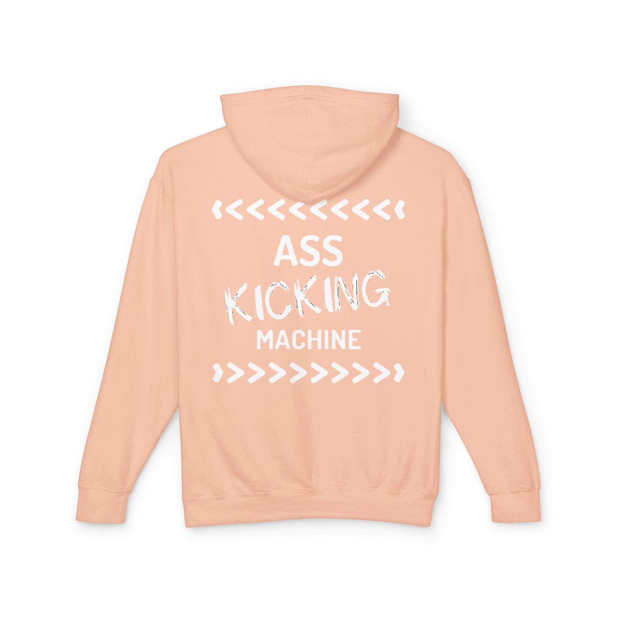 Hoodie — "Ass Kicking Machine" Lightweight Casual Pullover