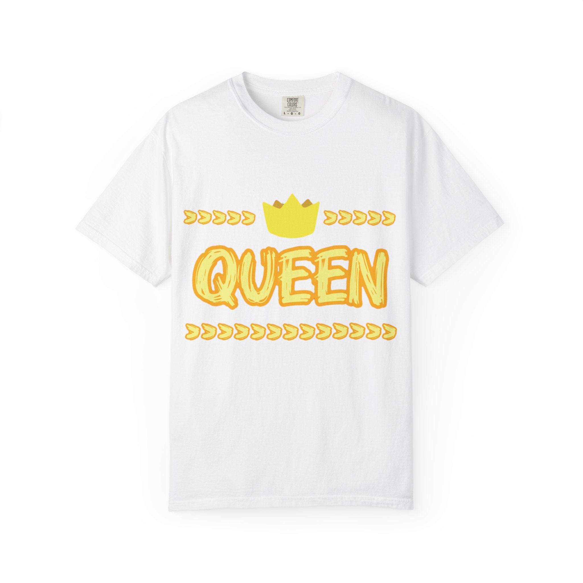 Queen Graphic T-Shirt — Yellow Crown Casual Tee