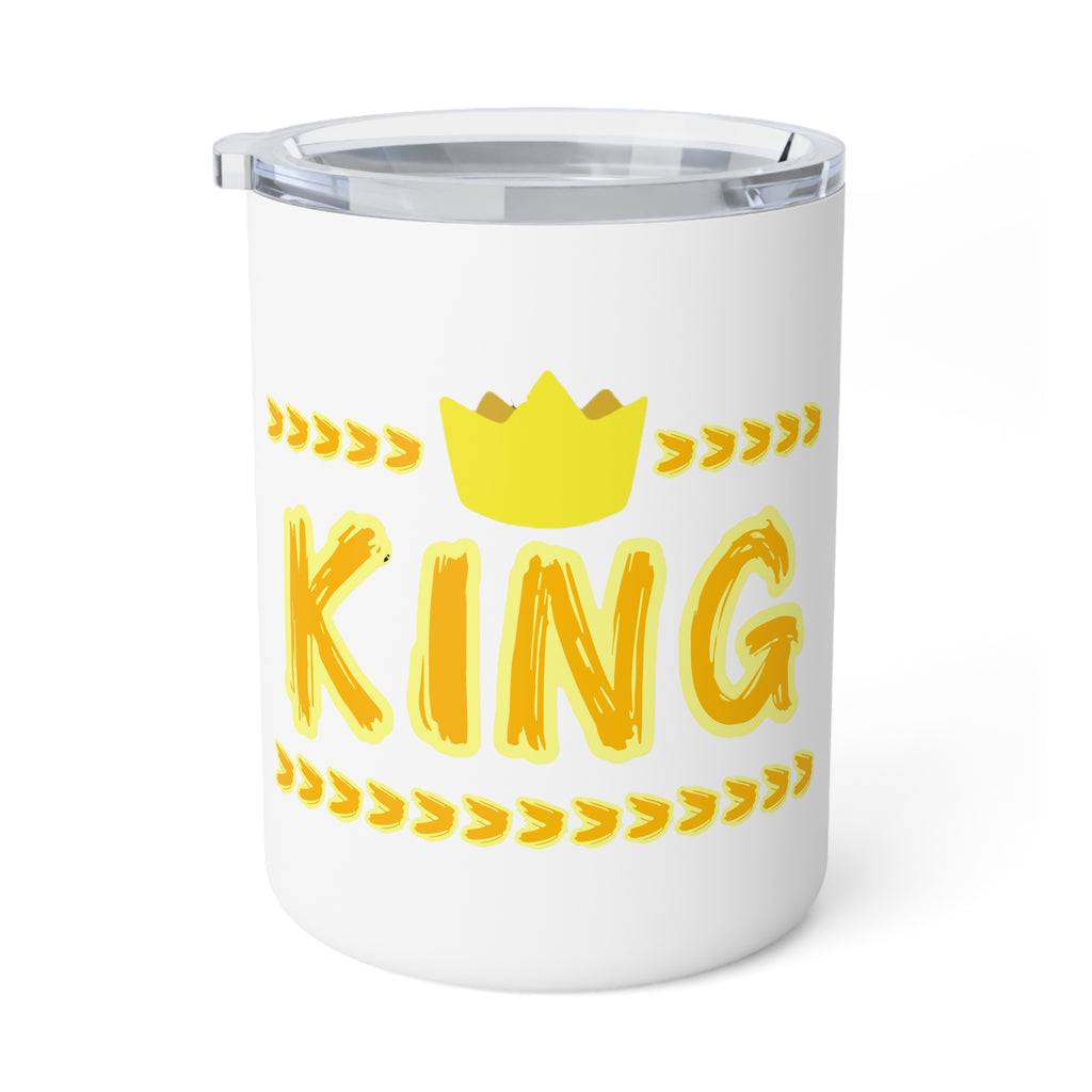 "King" insulated - yellow graphic - Coffee Mug, 10oz