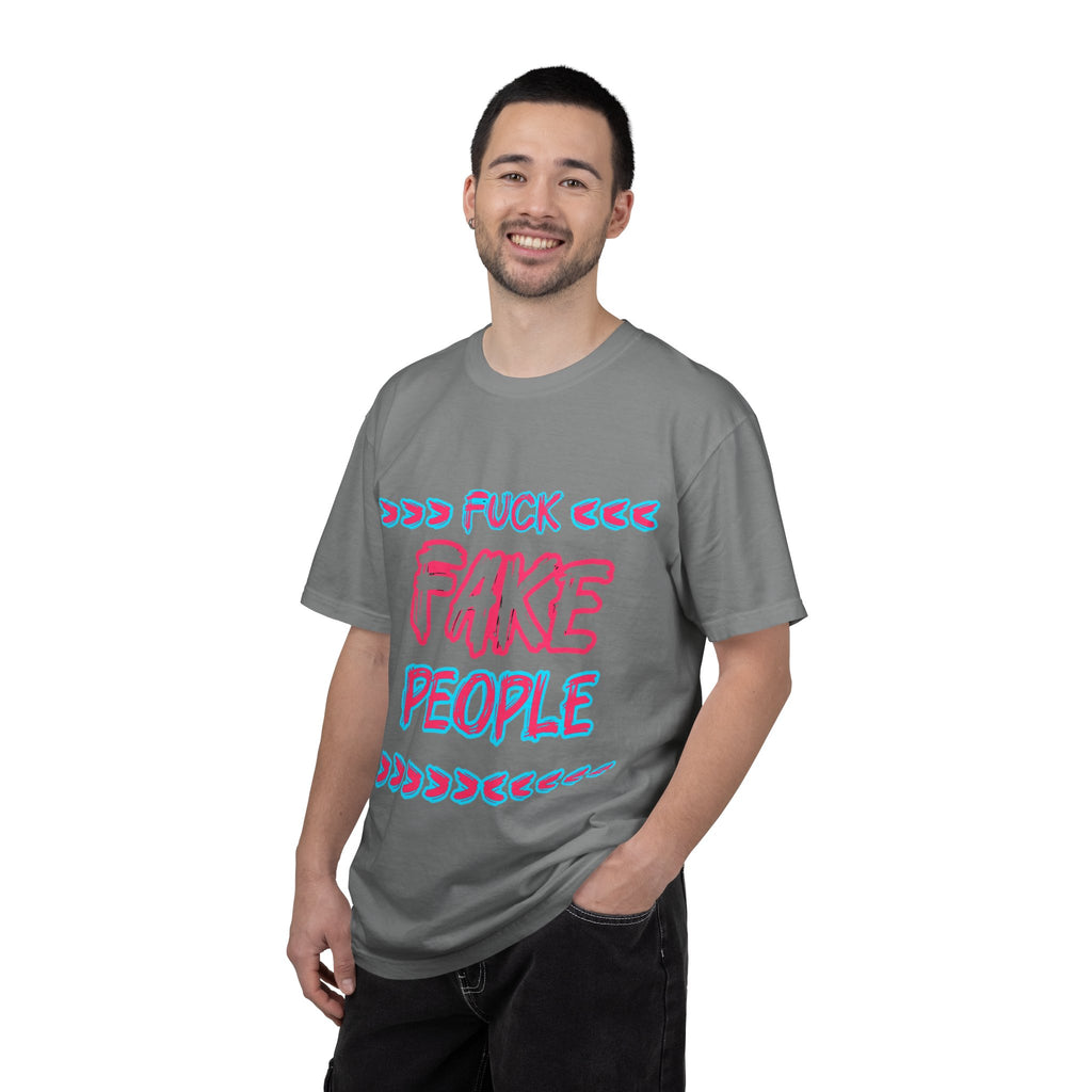 Graphic T-Shirt — “Fuck Fake People” Bold Retro Text Tee