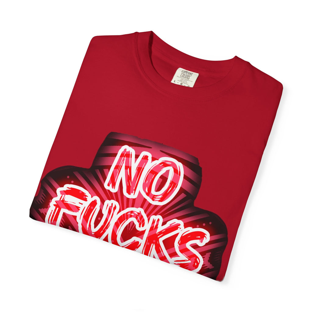 Graphic T-Shirt — "No Fucks Given" Neon Style Tee