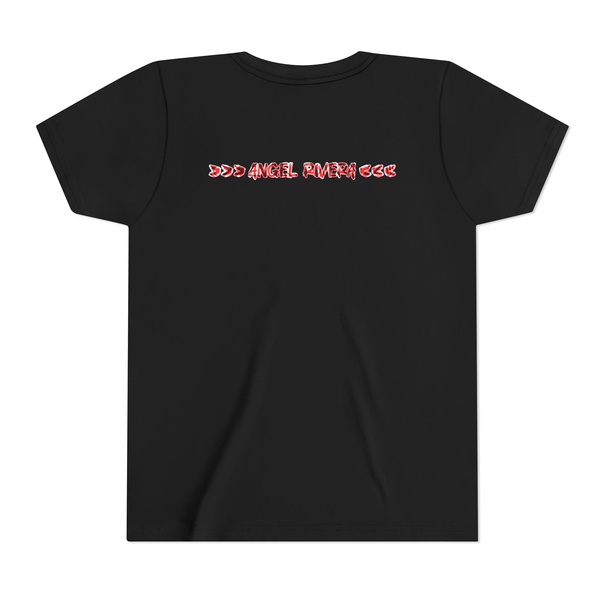 Youth Tee — “The Original Boss” Red Grunge Graphic (Angel Power)