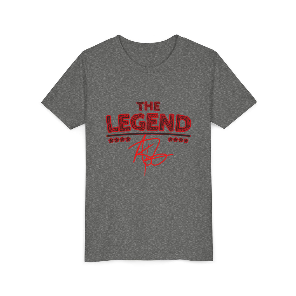 Youth Tee “The Legend” Graphic Shirt with Signature & Star Back Print